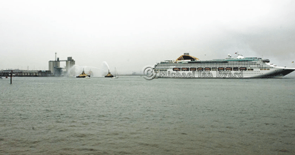 Oceana with attendant Fireboats
